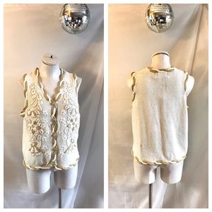 Carolina Colors Ugly Christmas Holiday Vest Gold